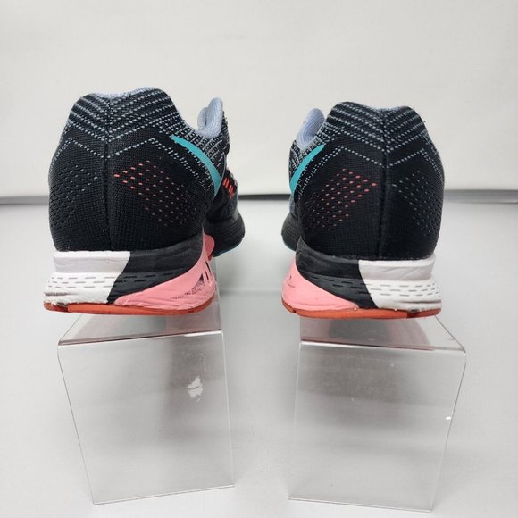 Nike Running Shoes Womens 9 Black Flyknit Zoom Structure Sneakers  Gym Work Out - Picture 6 of 8